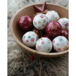 Lexington Home Papier Maché Christmas Tree Ornament White