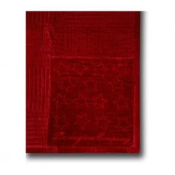 Lexington Quilted Star Embroidered Bedspread Red