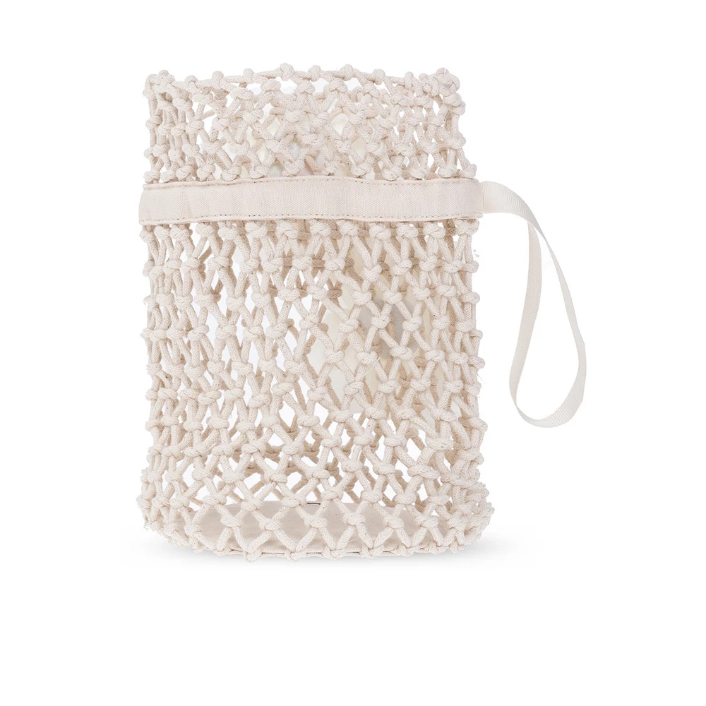 Bonpoint Handbag With Floral Appliqué Beige 7 Bonpoint Handbag With Floral Appliqué Beige - Bilde 5