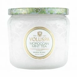 Voluspa Petite Jar Moroccan Mint Tea 127G Lys White