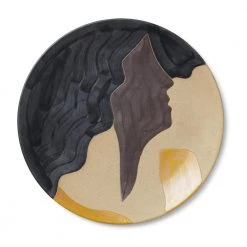 Ferm Living Ceramic Platter - Aya Home Brown