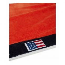 Lexington Home Graphic Cotton Velour Beach Towel Red