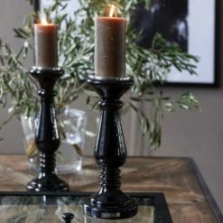 Riviera Maison Prince Street Candle Holder M Interiør Black -Miinto Salgsbutikk unnamed file 1449