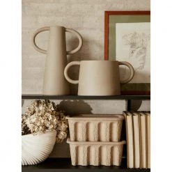 Ferm Living Paper Pulp Box Set Of 2 Beige