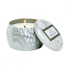 Sparkling Cuvèe Voluspa Mini Tin Candle 25T Duftlys White