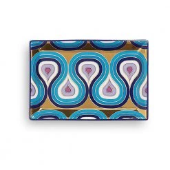 Jonathan Adler Milano Rectangle Tray Blue