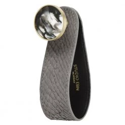 STUDIO EBN Krok Med Lakseskinn Loop Gray
