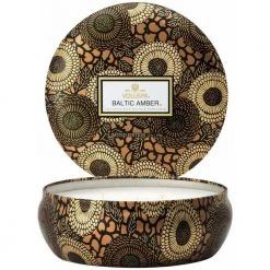Voluspa Baltic Amber 3 Wick Interior Brown