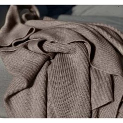 Muldvarp Natura Cashmere Cashmere Pledd Interiør Brown