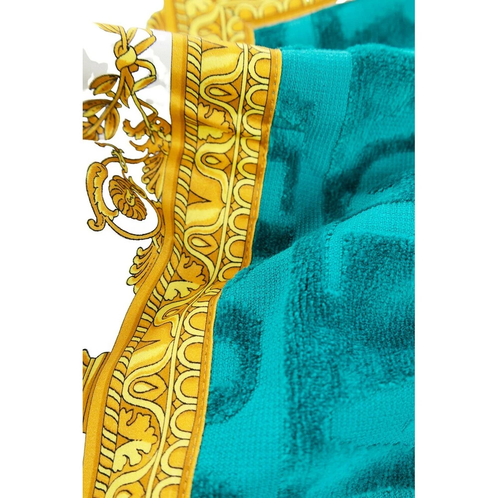 Versace I Love Baroque Towel Blue 3 Versace I Love Baroque Towel Blue
