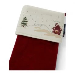Lexington Snowy House Velvet Stocking Red -Miinto Salgsbutikk unnamed file 2318