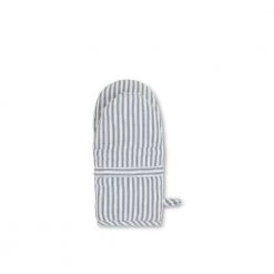 Lexington Icons Cotton Herringbone Striped Mitten Beige
