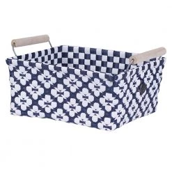 Handed By Motif Basket Blue