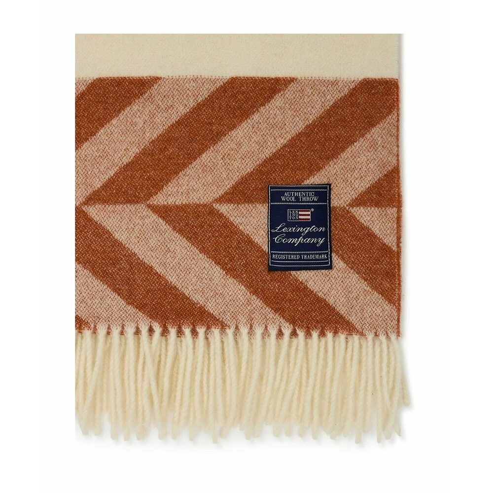 Lexington Herringbone Wool Throw Orange 4 Lexington Herringbone Wool Throw Orange - Bilde 2