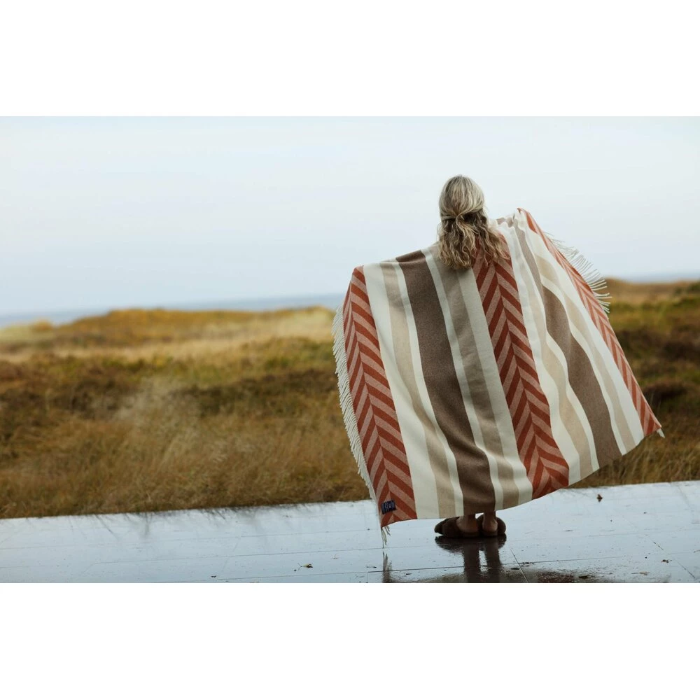 Lexington Herringbone Wool Throw Orange 6 Lexington Herringbone Wool Throw Orange - Bilde 4