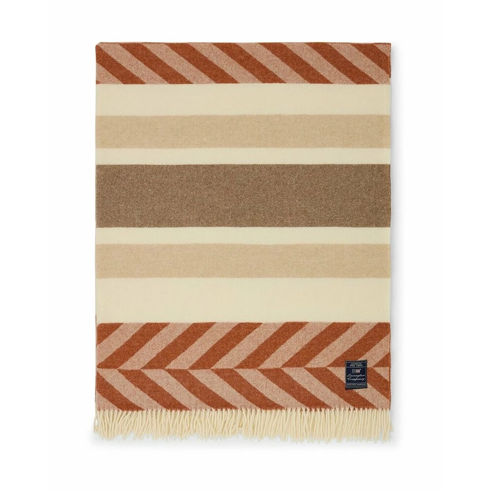 Lexington Herringbone Wool Throw Orange 7 Lexington Herringbone Wool Throw Orange - Bilde 5