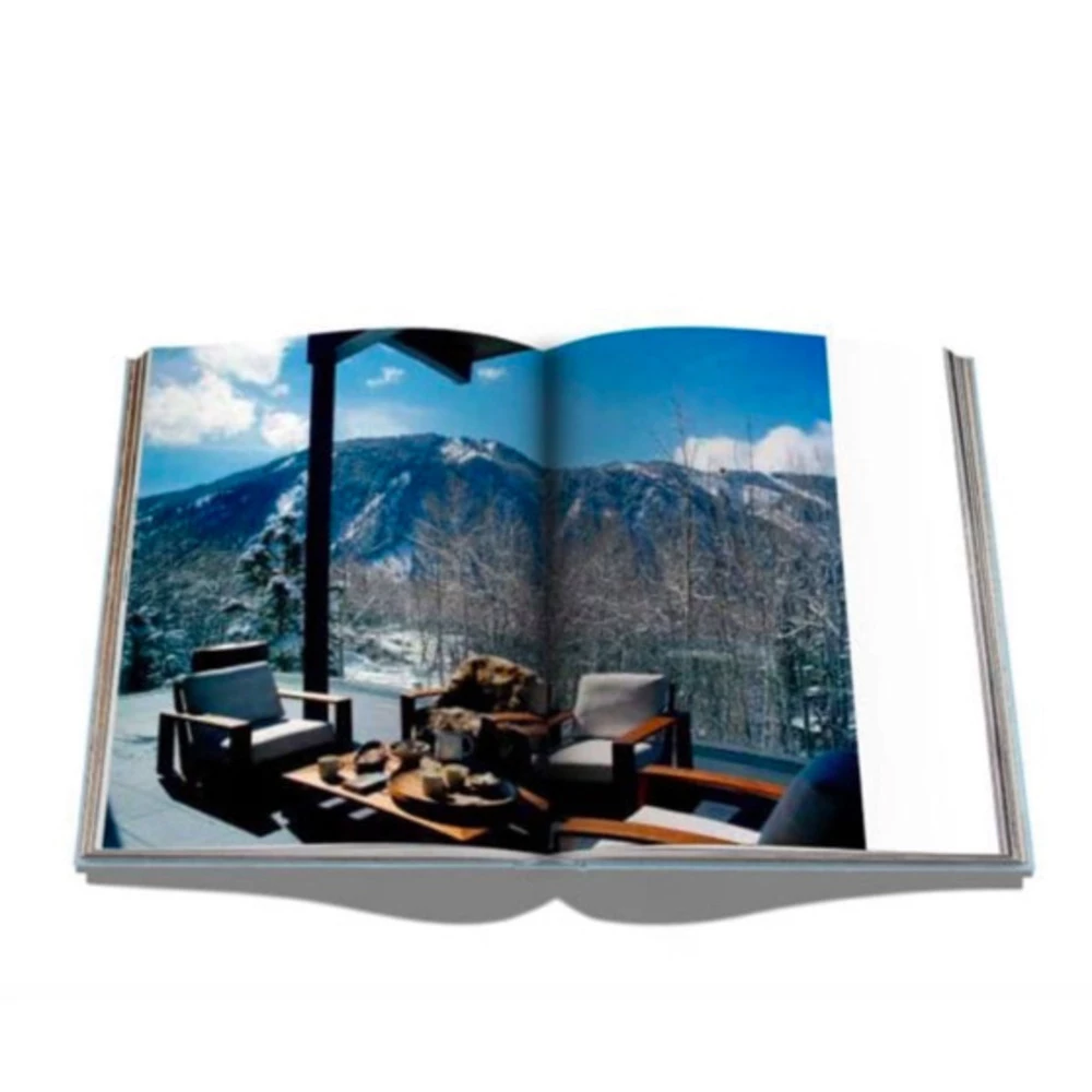 Lysegrå New Mags Aspen Style Coffee Table Books Gray 4 Lysegrå New Mags Aspen Style Coffee Table Books Gray - Bilde 2