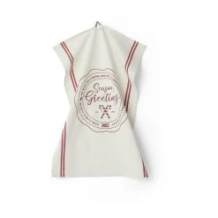 Lexington Seasons Greetings Printed Kitchen Towel White