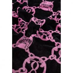 Moschino Towel With Logo Black