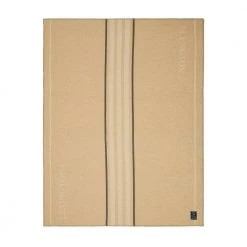 Lexington Center Striped Recycled Throw Beige