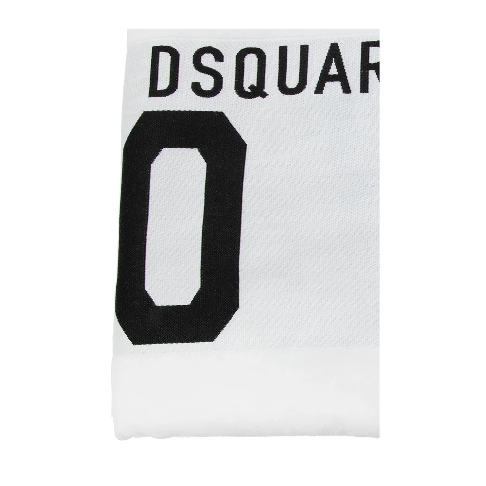 Dsquared2 Branded Towel White 3 Dsquared2 Branded Towel White