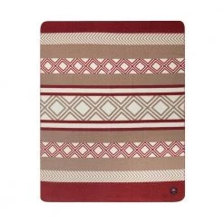 Lexington Graphic Printed Recycled Fleece Throw Red