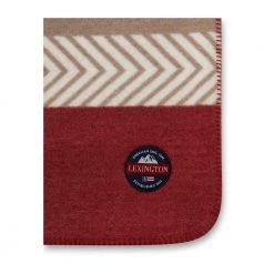 Lexington Graphic Printed Recycled Fleece Throw Red -Miinto Salgsbutikk unnamed file 2620
