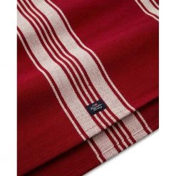 Lexington Rib Runner Tablecloth With Stripes Red