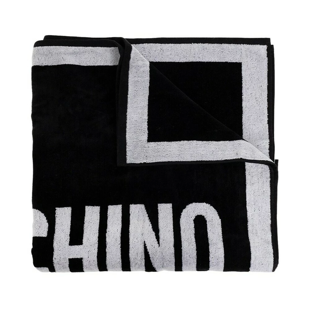 Moschino Towel With Logo Black 4 Moschino Towel With Logo Black - Bilde 2
