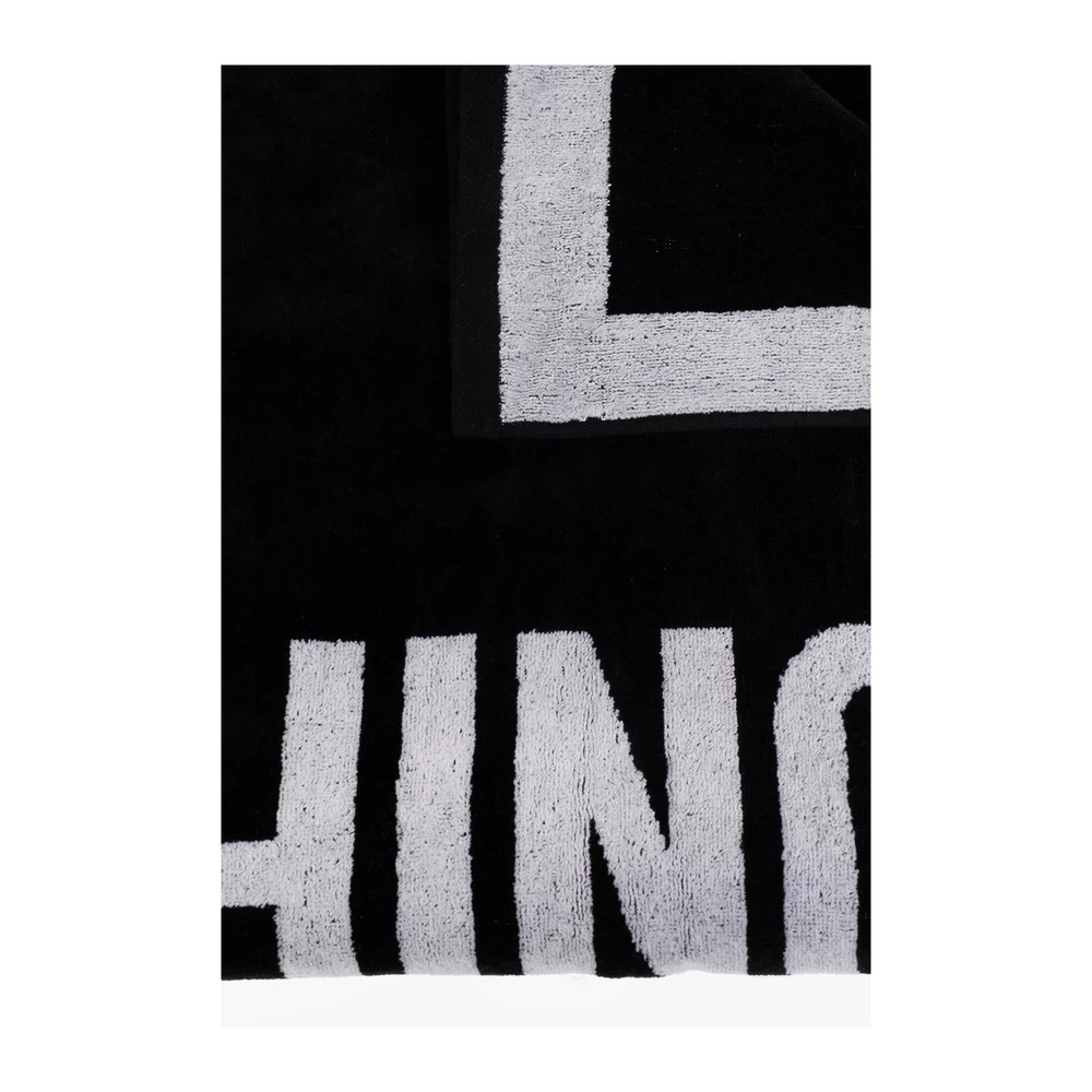 Moschino Towel With Logo Black 6 Moschino Towel With Logo Black - Bilde 4