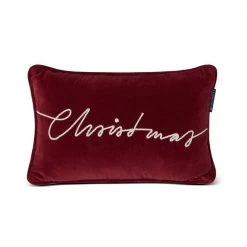 Christmas Velvet Pillow Fra Lexington - Red Red