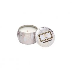 Hvit Voluspa Mini Tin Candle Mokara 113G Accessories White