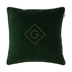 Grønn Gant Velvet G Cushion Interiør Green -Miinto Salgsbutikk unnamed file 2678