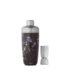 Sort S'well Black Marble Shaker Set Drikkeflaske Black