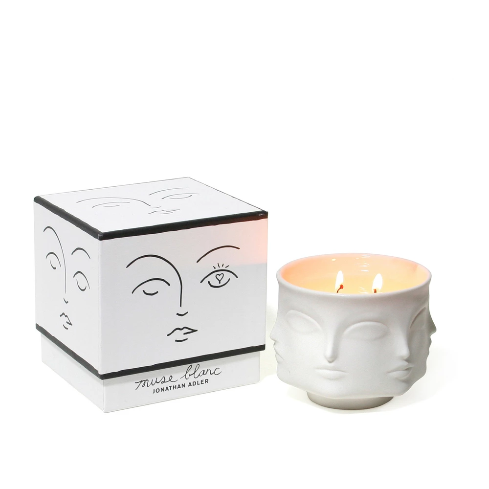 Jonathan Adler Muse Candle Interiør White 3 Jonathan Adler Muse Candle Interiør White