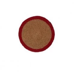 Beige Lexington Home Round Recycled Paper Straw Placemat (Diam 38Cm) Interior Beige