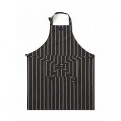 Multi Lexington Home Striped Cotton Oxford Apron Apron Black