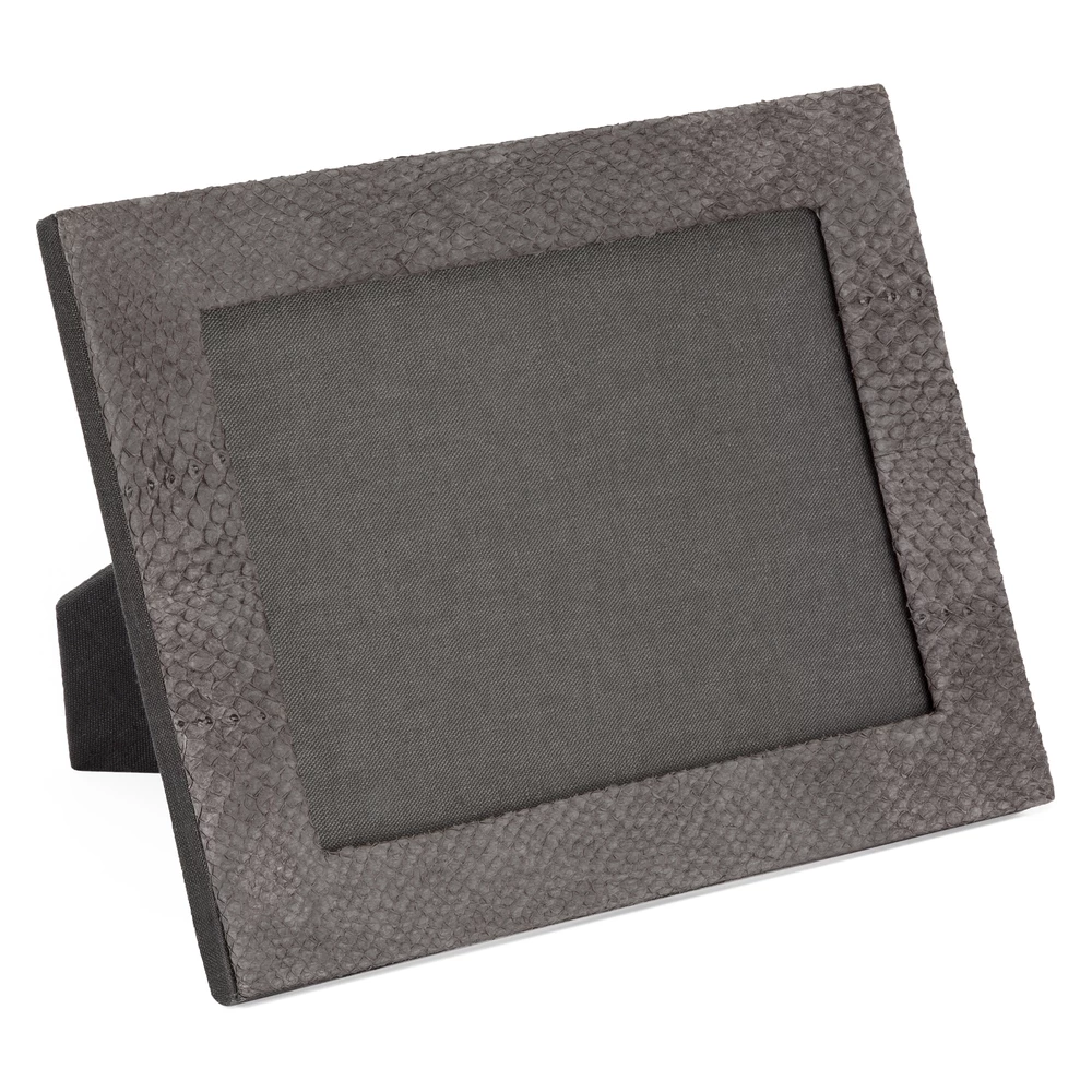 STUDIO EBN Foto Ramme Av Lakseskinn Gray 3 STUDIO EBN Foto Ramme Av Lakseskinn Gray