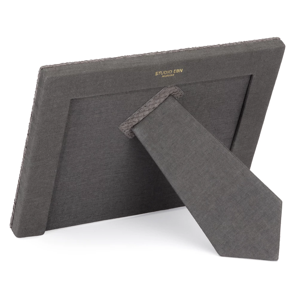 STUDIO EBN Foto Ramme Av Lakseskinn Gray 4 STUDIO EBN Foto Ramme Av Lakseskinn Gray - Bilde 2