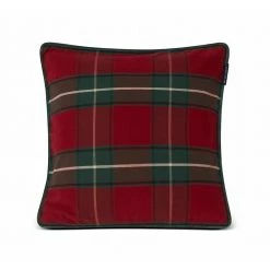 Multicolor Lexington Home Checked Organic Putetrekk 50X50 Interiør Red