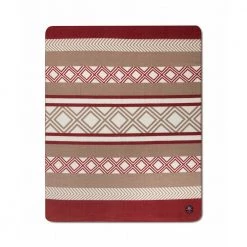 Multi Lexington Home Graphic Printed Recycled Polyester Fleece Throw Throw Red