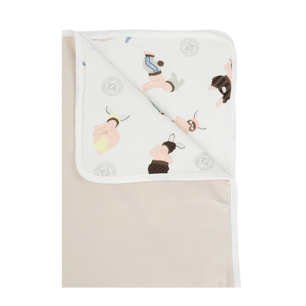 Fendi Printed Blanket Beige 4 Fendi Printed Blanket Beige - Bilde 2