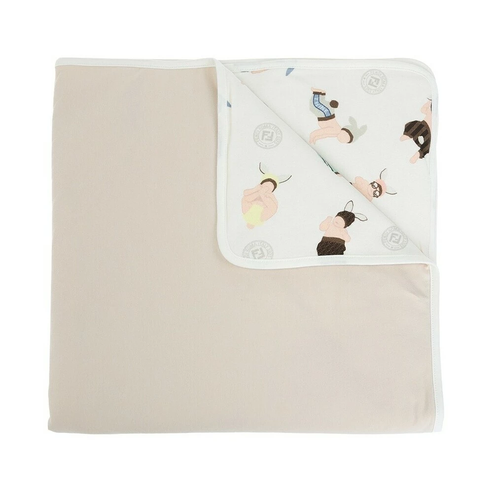 Fendi Printed Blanket Beige 5 Fendi Printed Blanket Beige - Bilde 3