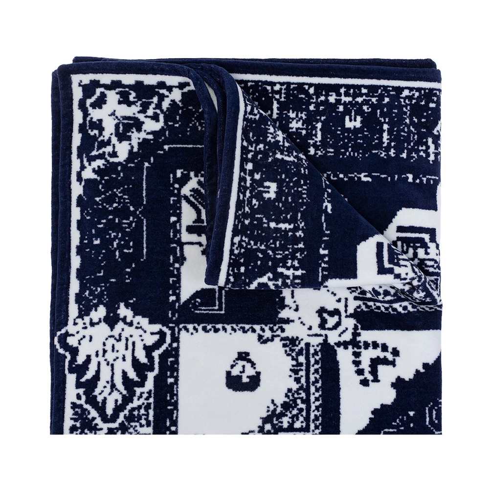 Balmain Beach Towel Blue 4 Balmain Beach Towel Blue - Bilde 2