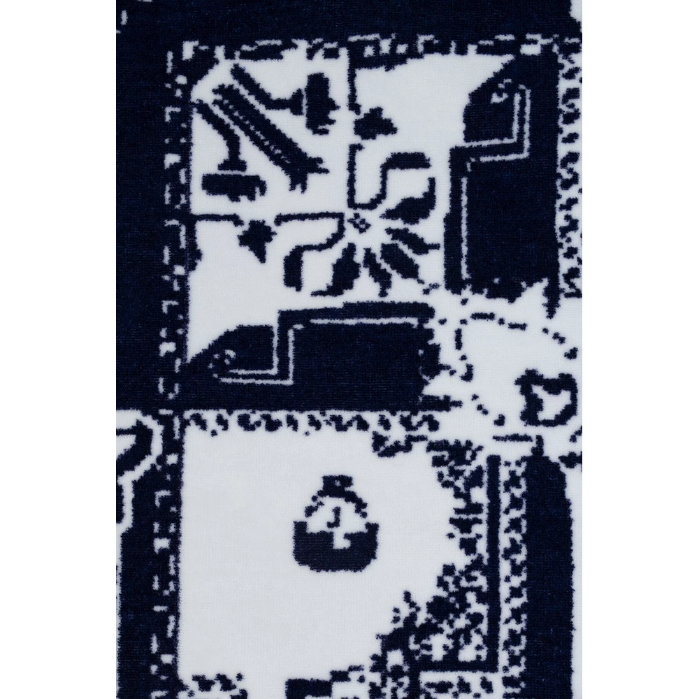 Balmain Beach Towel Blue 5 Balmain Beach Towel Blue - Bilde 3