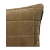 Lexington Quilted Cotton Velvet Pillow Cover Brown