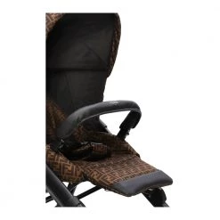 Fendi Folding Baby Stroller With Logo Brown