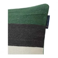 Lexington Irregular Striped Recycled Pillow Cover Green