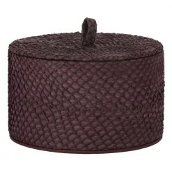 STUDIO EBN Lakseskinn Boks Med Lokk Purple