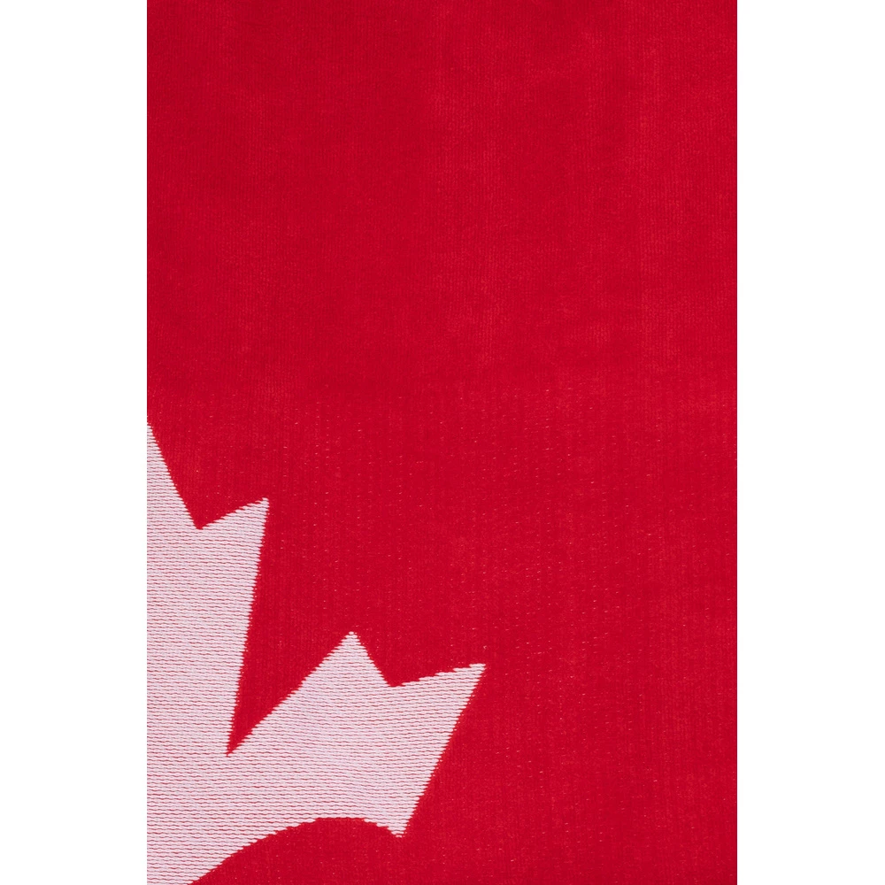 Dsquared2 Bath Towel With Logo Red 5 Dsquared2 Bath Towel With Logo Red - Bilde 3